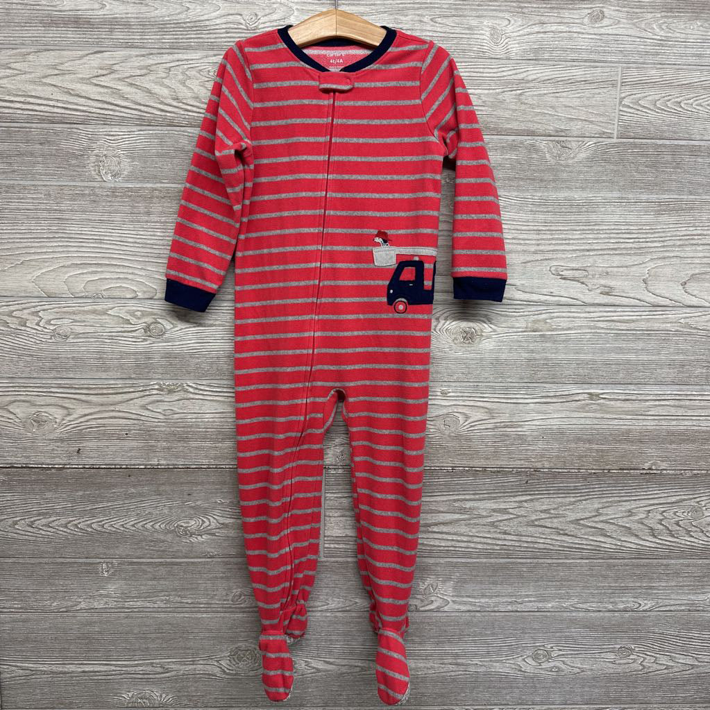 Blanket Sleeper Stripes Fire Truck 4T
