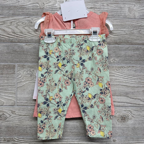 NEW Eyelet Tunic & Cropped Leggings W/ Headwrap Flowers 3T