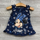 Ruffle Sleeve Tank & Shorts Minnie Mouse Tampa Bay Rays 12M