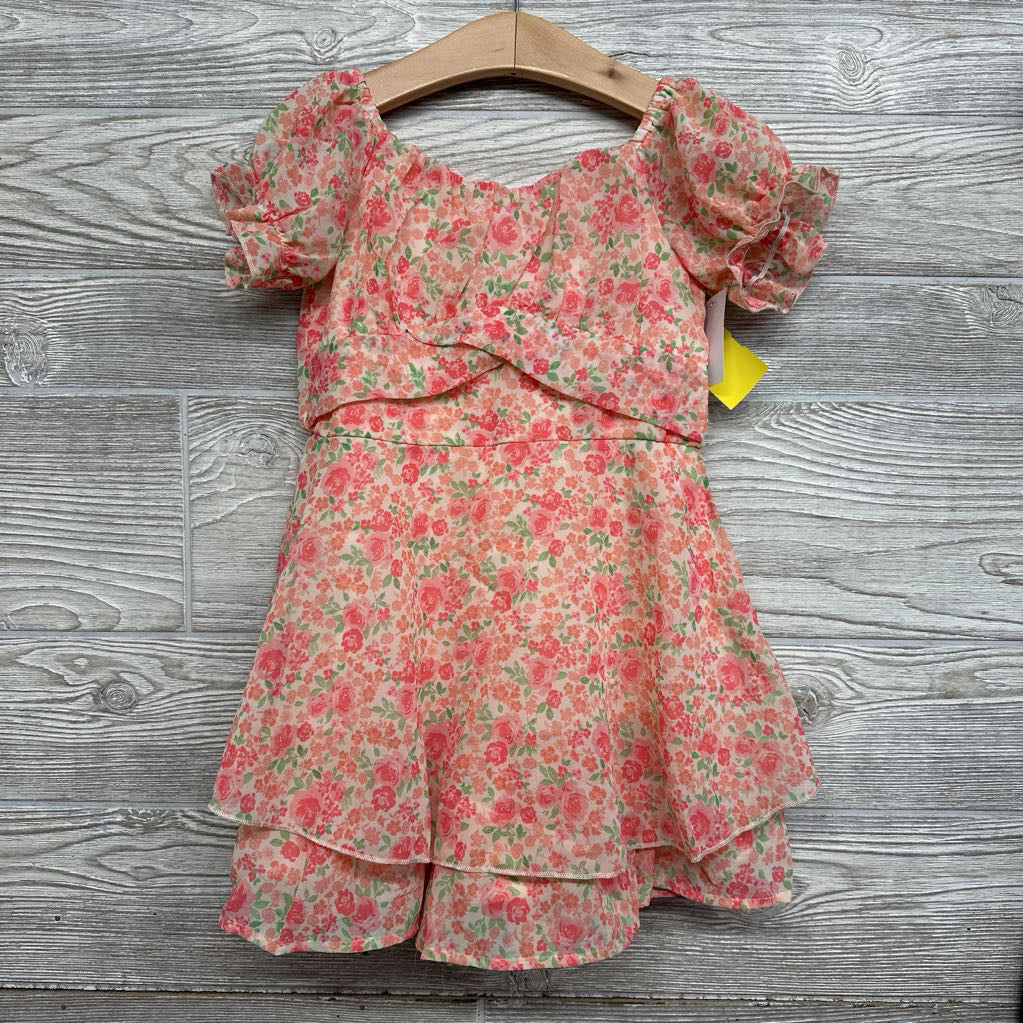 NEW Shear Romper Flowers 4-5
