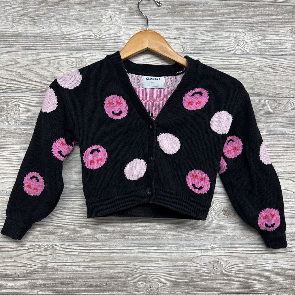 Knit Cardigan Smiley Faces 8