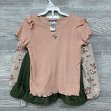 NEW Cewneck Love, Ribbed Shirt & Skirt Flowers 5