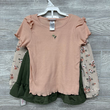 NEW Cewneck Love, Ribbed Shirt & Skirt Flowers 5