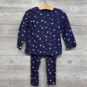 LS Shirt & Leggings Hearts 2t