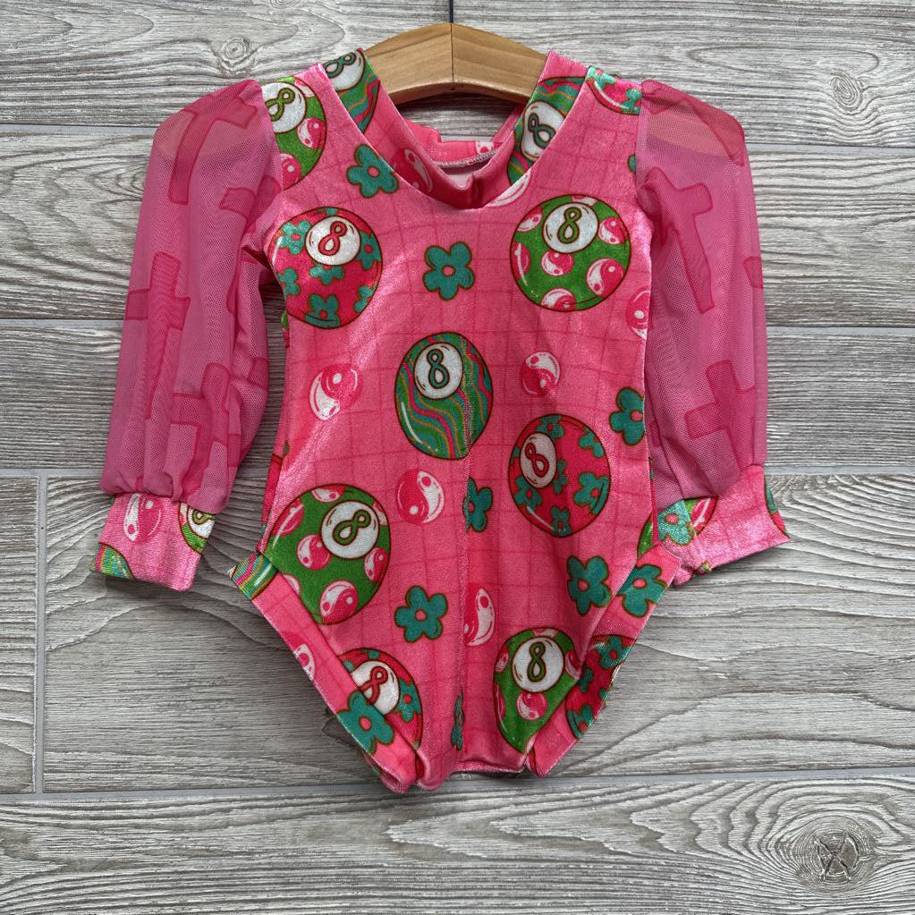 Handmade Velour Romper Magic 8 Balls Flowers 6-12M