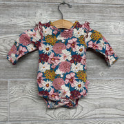 LS Romper Flowers 3-6M