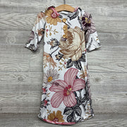 LS PJ Gown Flowers 0-3M