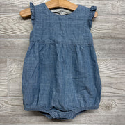 Chambray Romper Shimmer Stripes 24M
