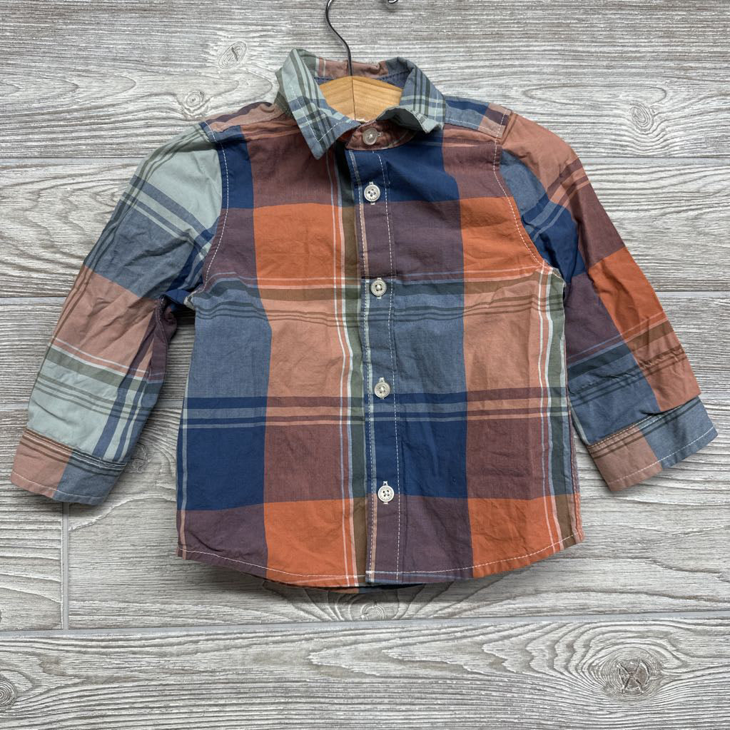 LS Plaid Button Up Shirt 18M