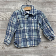 LS Plaid Button Up Flannel Shirt 4T