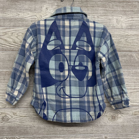 LS Plaid Button Up Flannel Shirt 4T