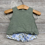 Shirt & Shorts Flowers 3M
