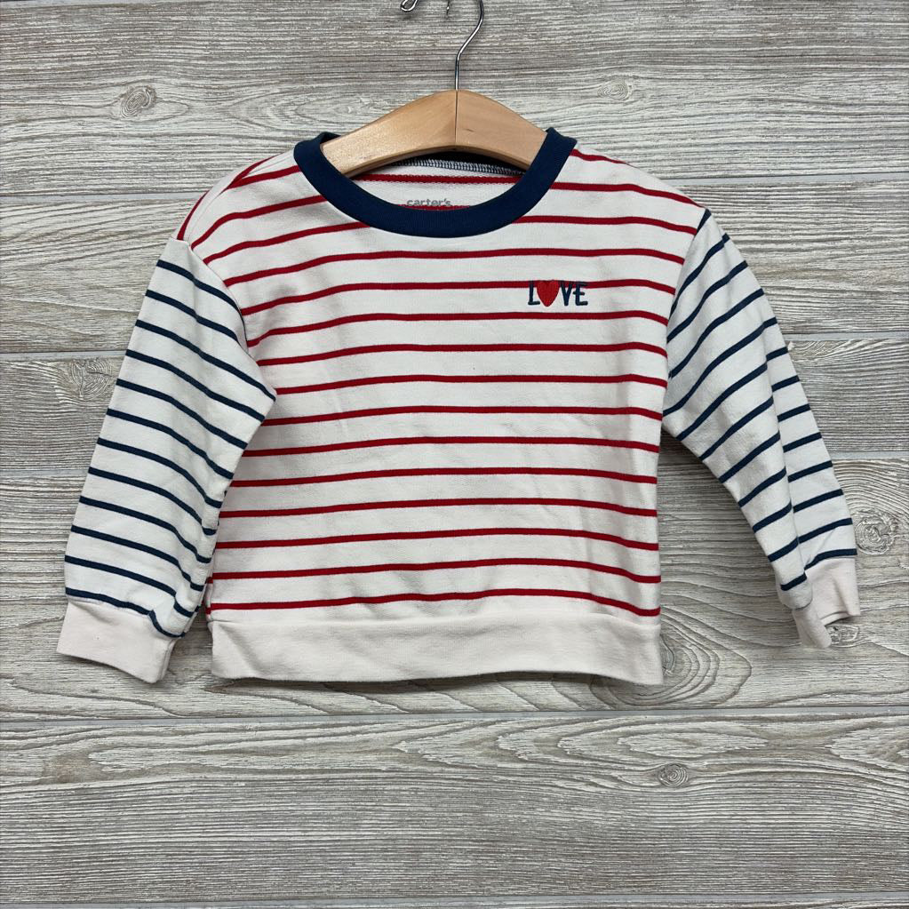 Crewneck Stripes Love 2T