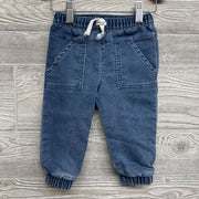 Pull On Knit Denim Jeans 12M