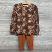 LS Dress & Leggings Flowers 2t