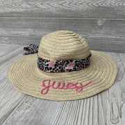 Wicker Sun Hat Glitter