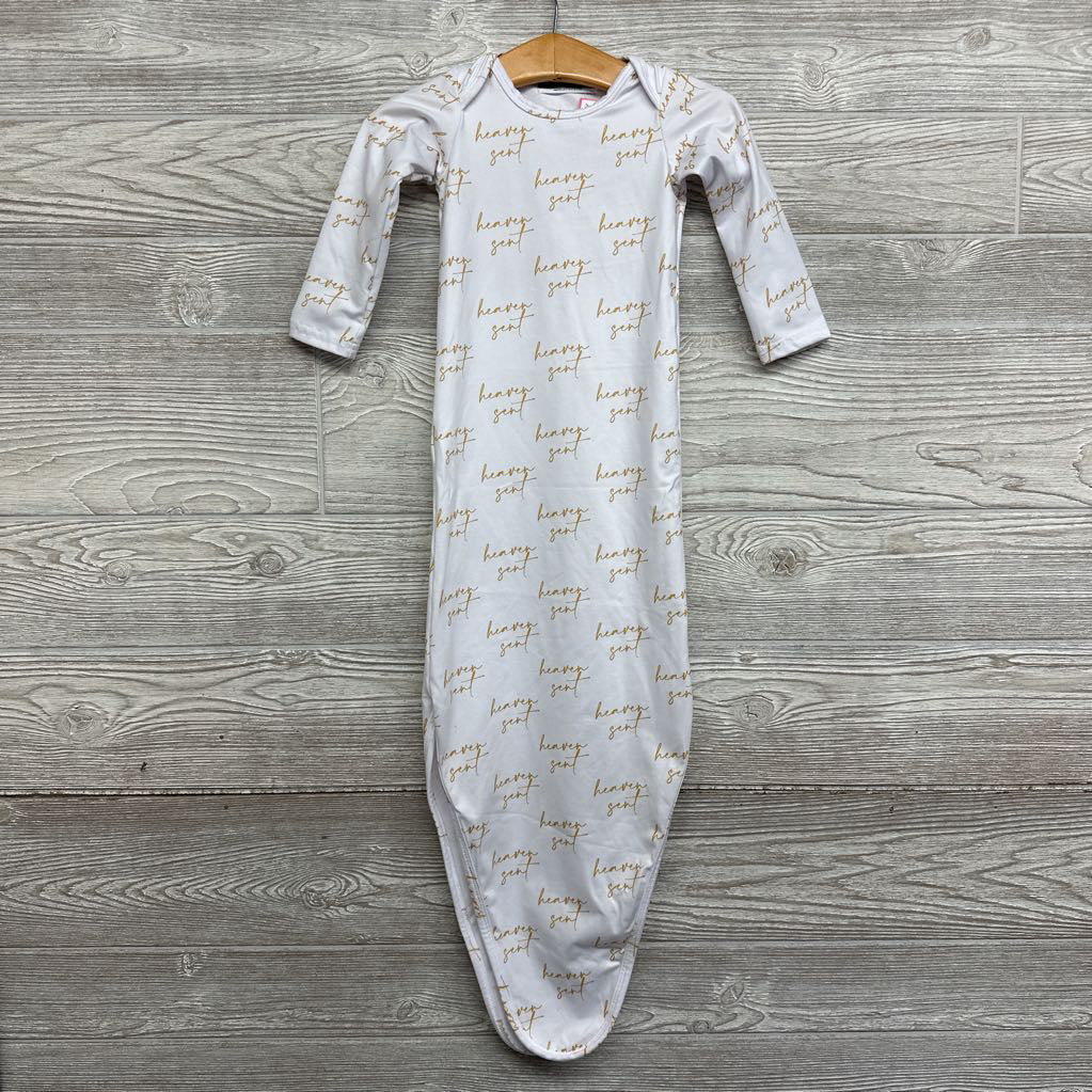 Amor Clothing Co. LS PJ Gown Heaven Sent 0-3M