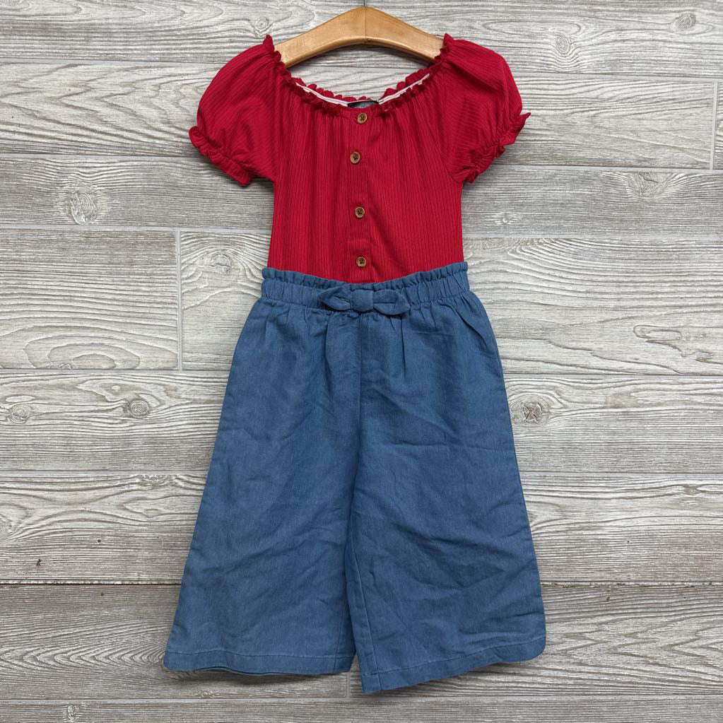 Ribbed Chambray Jumpsuit 3T
