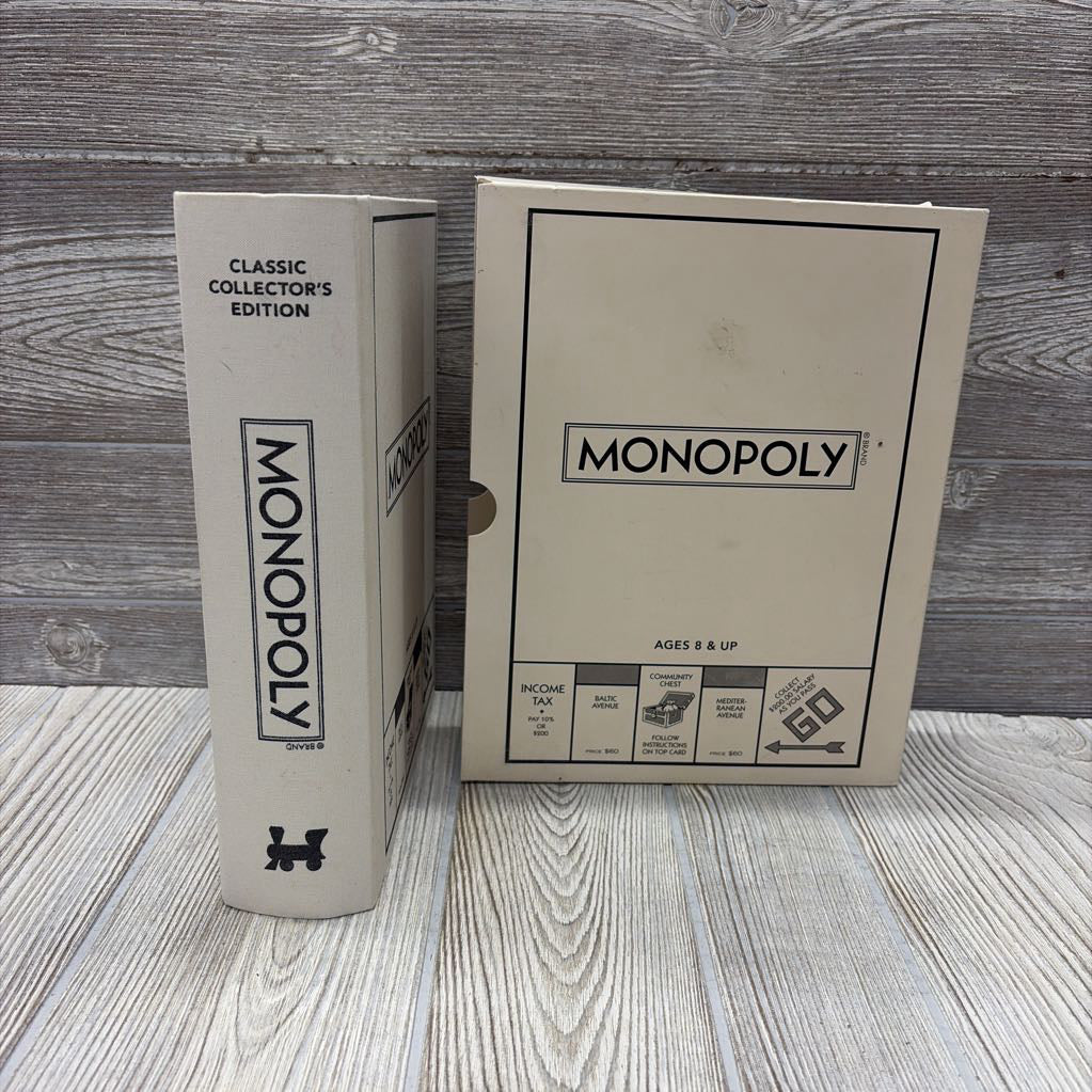 NEW Vintage Classic Collector Monopoly Bookshelf Edition *