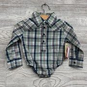 NEW LS Plaid Snap Bodysuit 0-3M