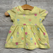 Jersey Tunic Flowers 0-3M