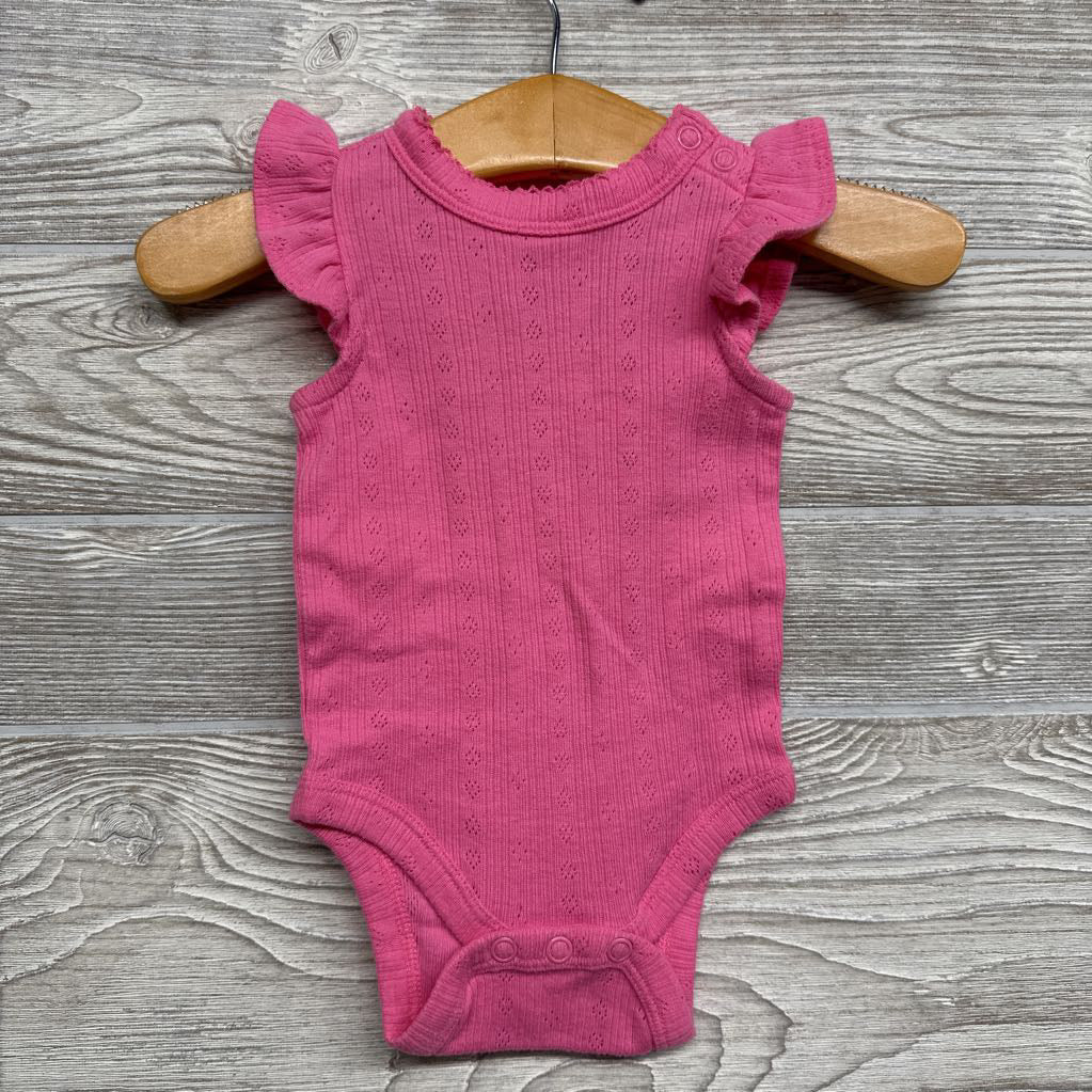 Flutter Sleeve Pointelle Bodysuit 3M
