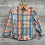 LS Plaid Button Up Shirt Chest Pocket 4T