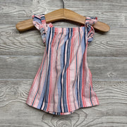 Ruffle Strap Tank Top Stripes 6M