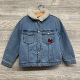 Sherpa Lined Denim Jacket Minnie Mickey Donald 5-6
