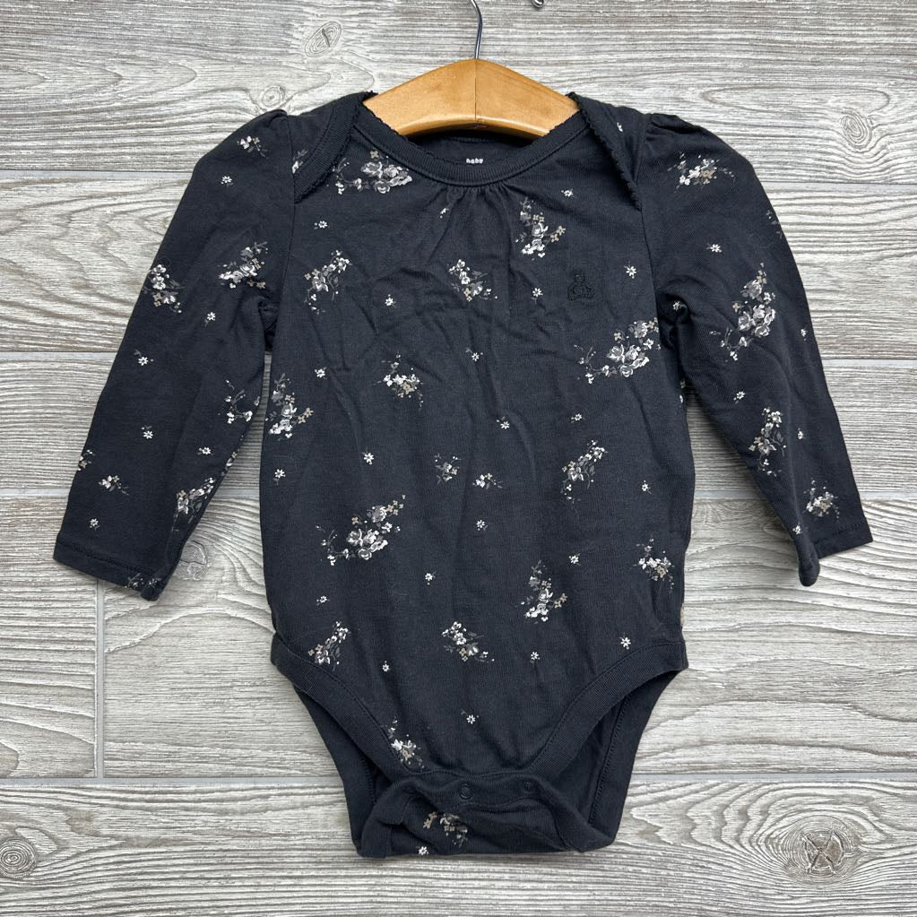 LS Bodysuit Flowers 12-18M