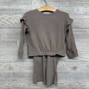 LS Ribbed Shirt & Flare Pants 2T