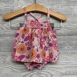 Tank Top & Bubble Shorts Flowers 3-6M