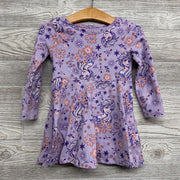 LS Dress Elsa Flowers 2T