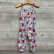 Smocked Tank Textured Outfit Flowers 12M