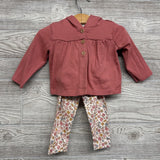 Wrap, Bodysuit & Pants Flowers 9M