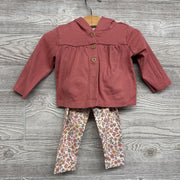 Wrap, Bodysuit & Pants Flowers 9M