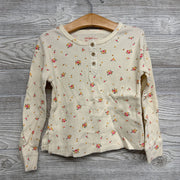 Henley Ribbed Shirt Flowers 4