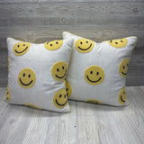 2 Pk Happy Face Pillows