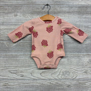 NEW LS Ribbed Bodysuit Berries NB
