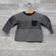 LS Shirt Chest Pocket Stripes 6-9M