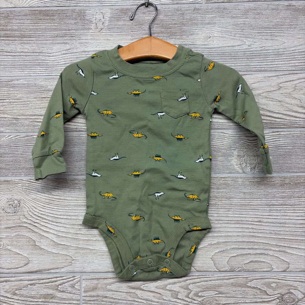 LS Bodysuit Dinosaurs 9M