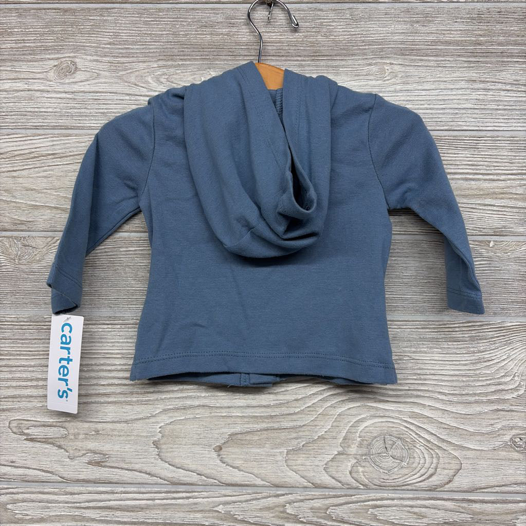 NEW Button Up Shirt W/ Hood Leaves 6M