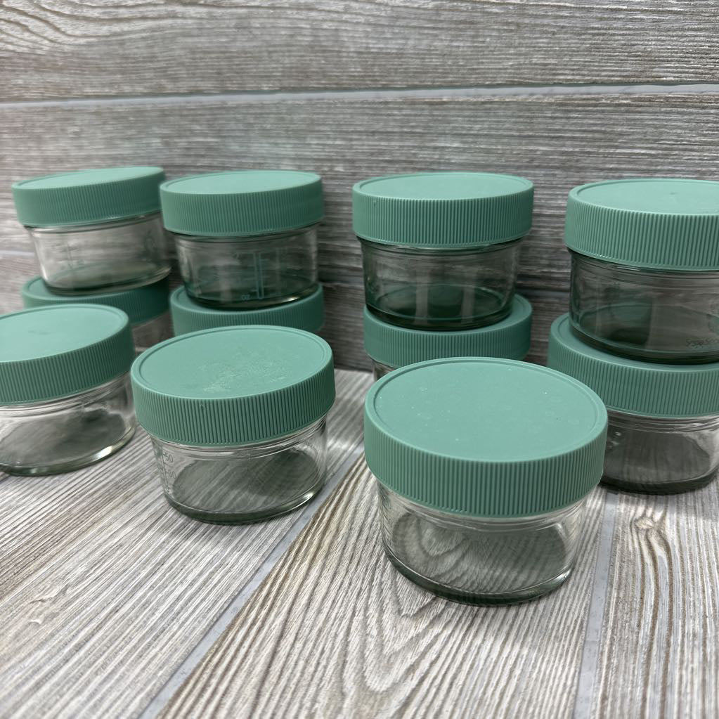 11 Pk Glass Food Jars