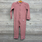 LS Waffle Knit Coverall W/ Hood 24M