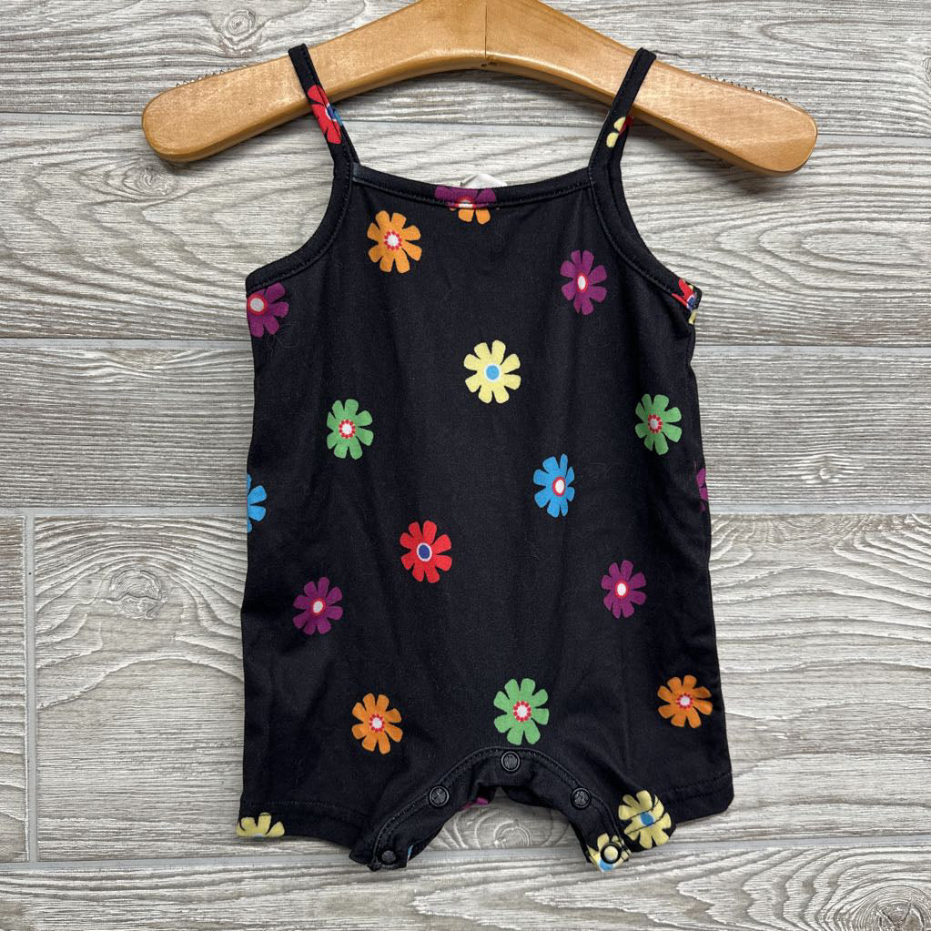 Tank Romper Flowers 1-3M