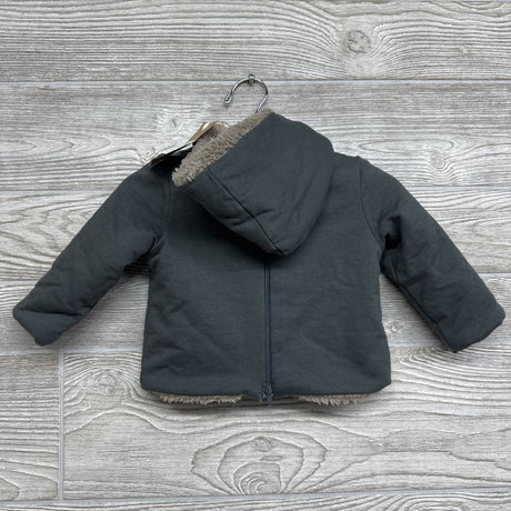 NEW Back Zip Jacket Plaid Pocket 6M