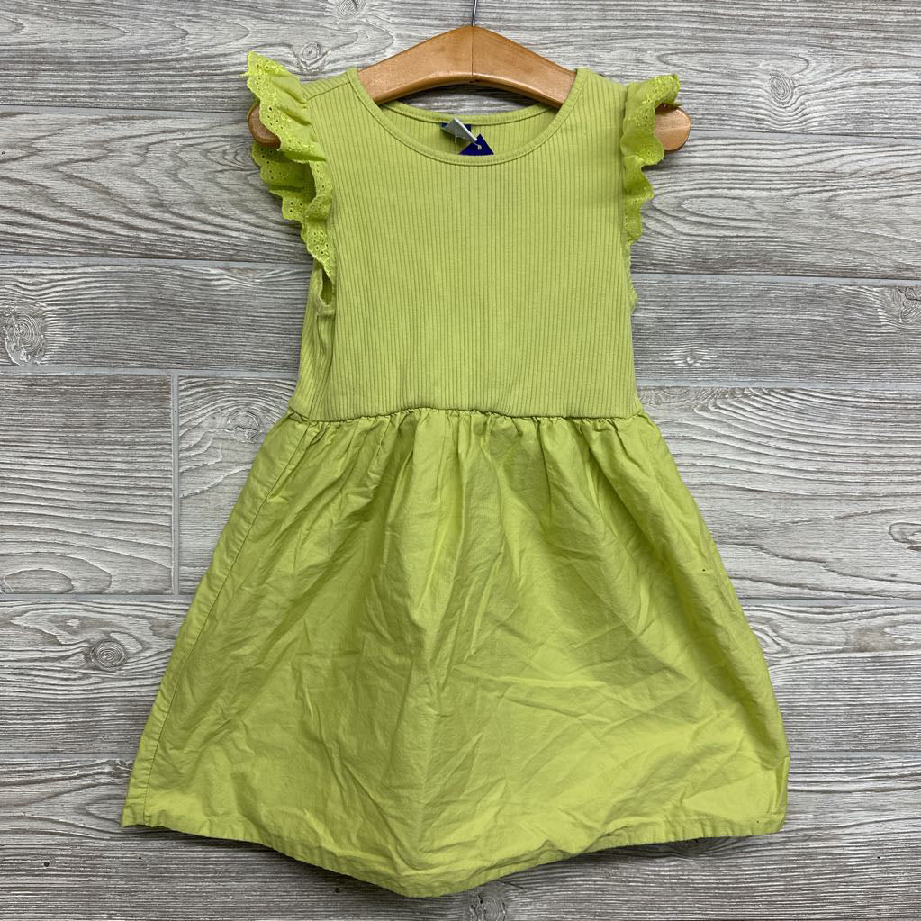 Flutter Sleeve Ribbed Dress 4t