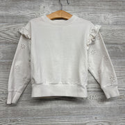 Eyelet Ruffle Crewneck 5