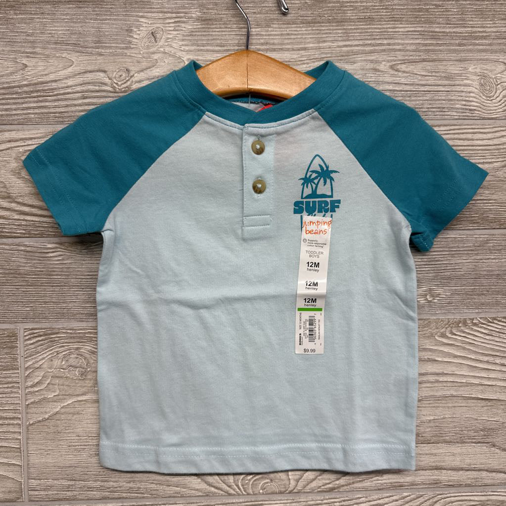 NEW Henley Shirt Surf Club 12M