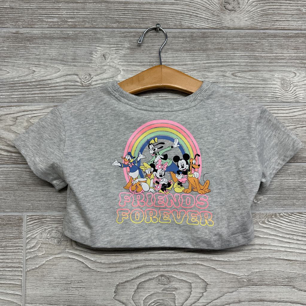 NEW Cropped Shirt Mickey Mouse Friends Forever 12M